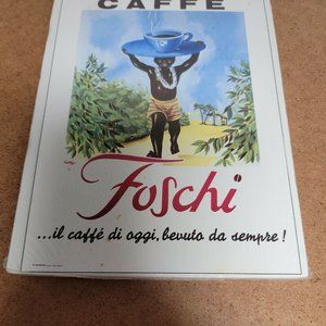 New Sealed Foschi Caffe 6"x8" Printed Poster Bold Colors